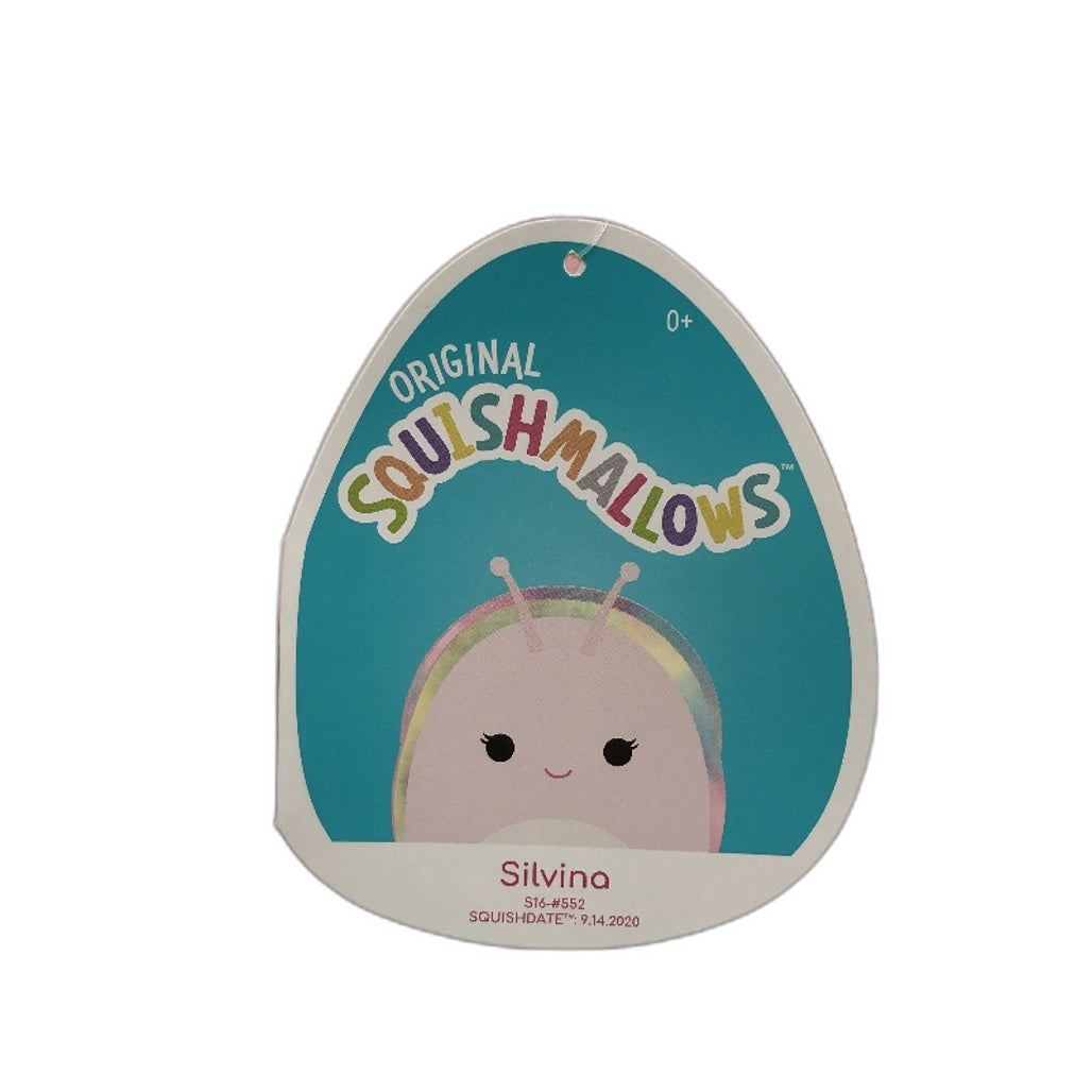 Squishmallows 'Silvina The Sea Snail' Pink Soft Plush Toy Large NEW
