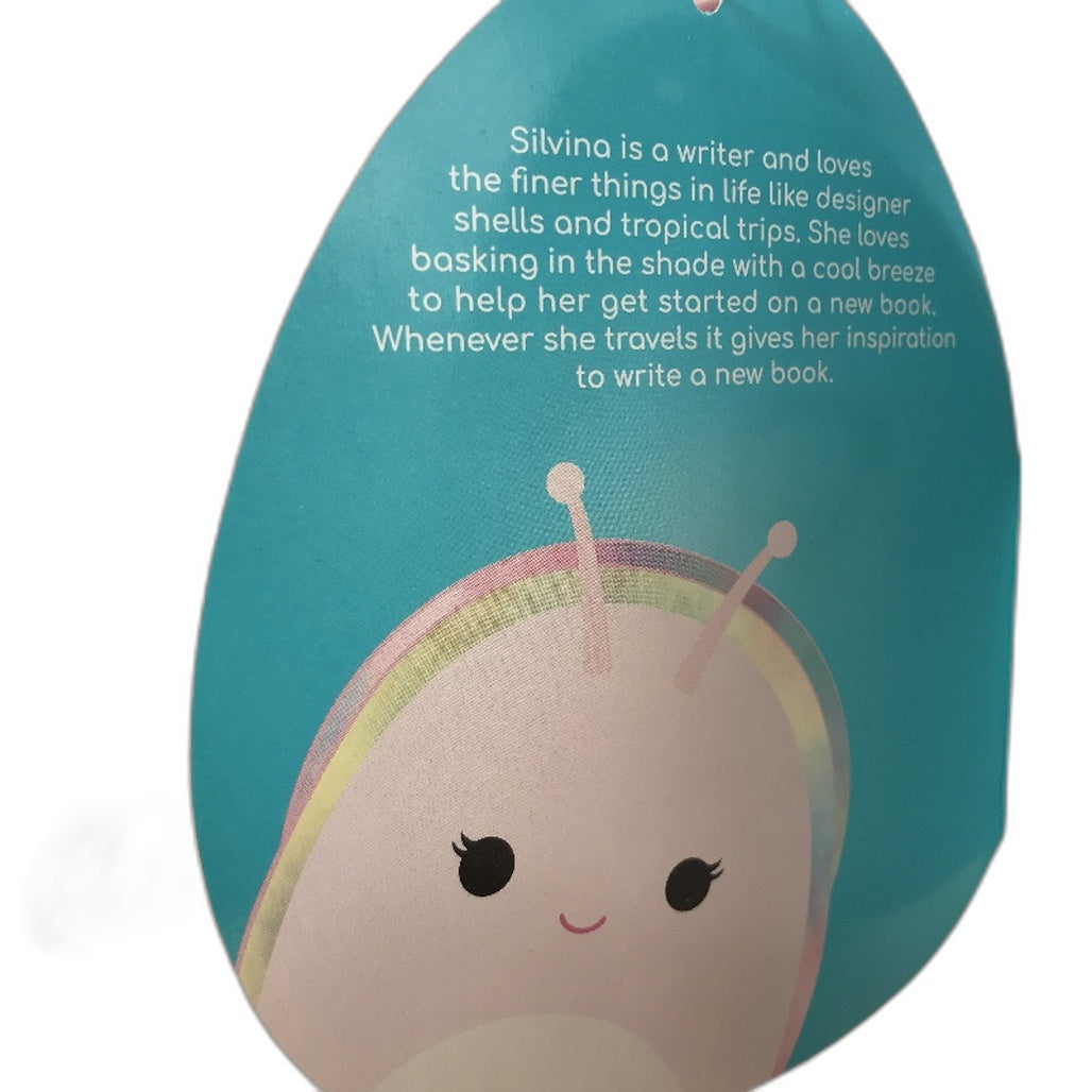Squishmallows 'Silvina The Sea Snail' Pink Soft Plush Toy Large NEW
