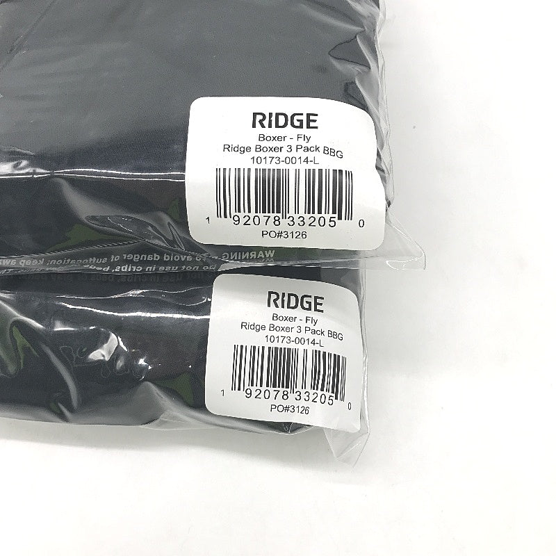 RIDGE 6 Pack Bundle Premium Quality Modal BBG Fly Front Boxer Size Large NEW