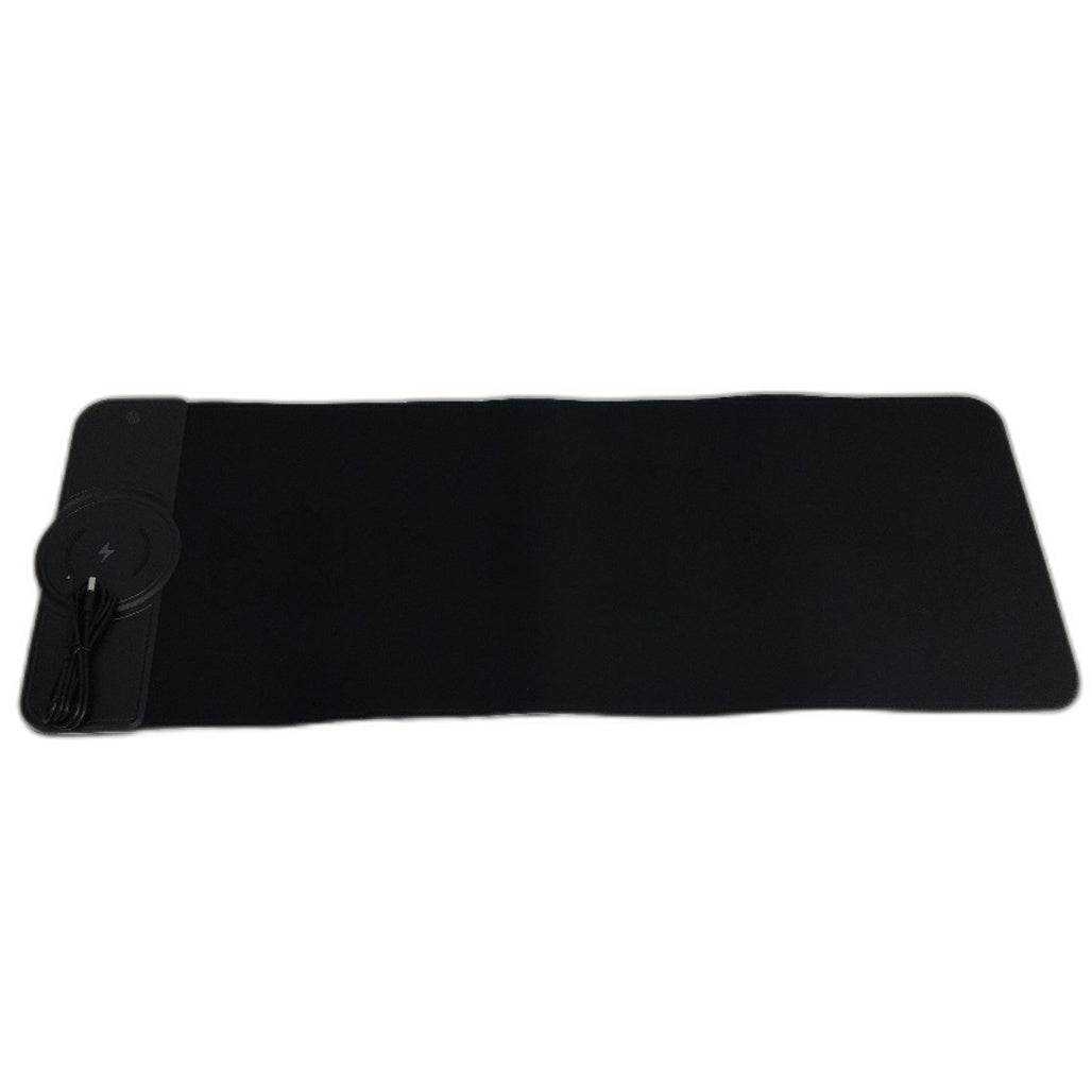 15W 81x31cm All Qi Standard Wireless Charging Black RGB ABS Mouse Pad NEW
