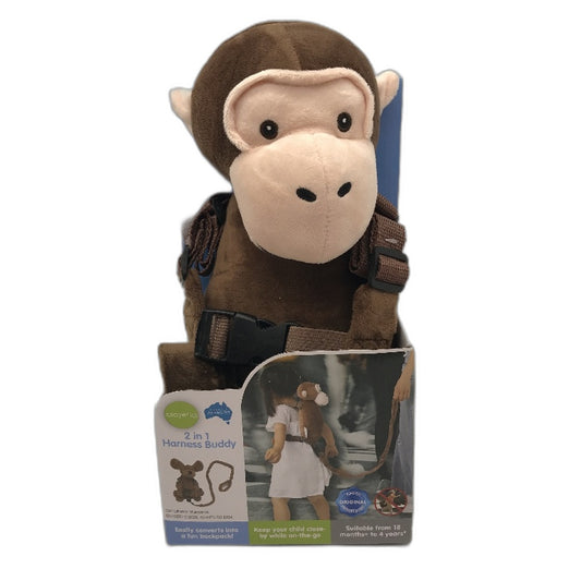 Playette 2-in-1 Monkey Deluxe Harness Buddy Ages 18 months to 4+ Years NEW