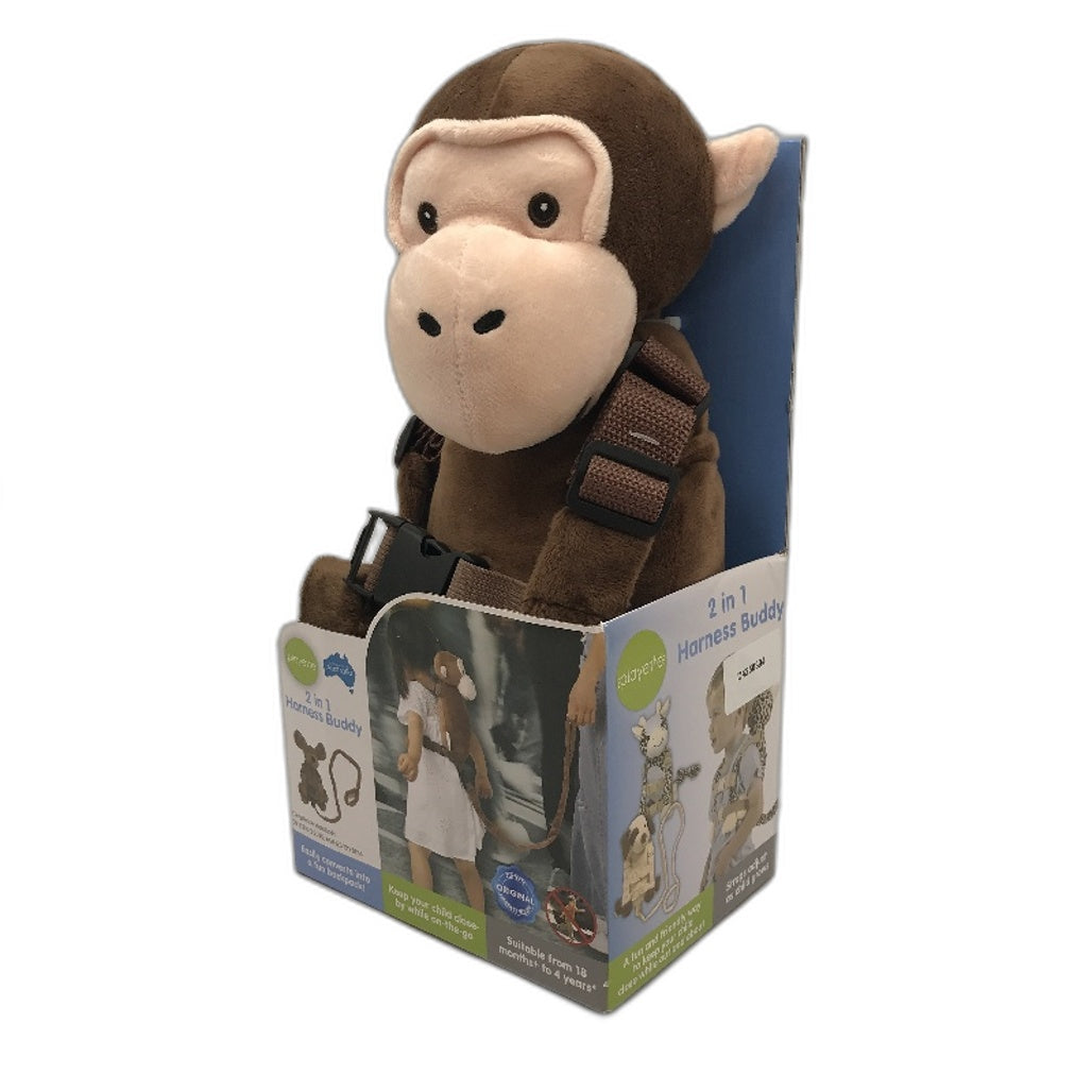 Playette 2-in-1 Monkey Deluxe Harness Buddy Ages 18 months to 4+ Years NEW