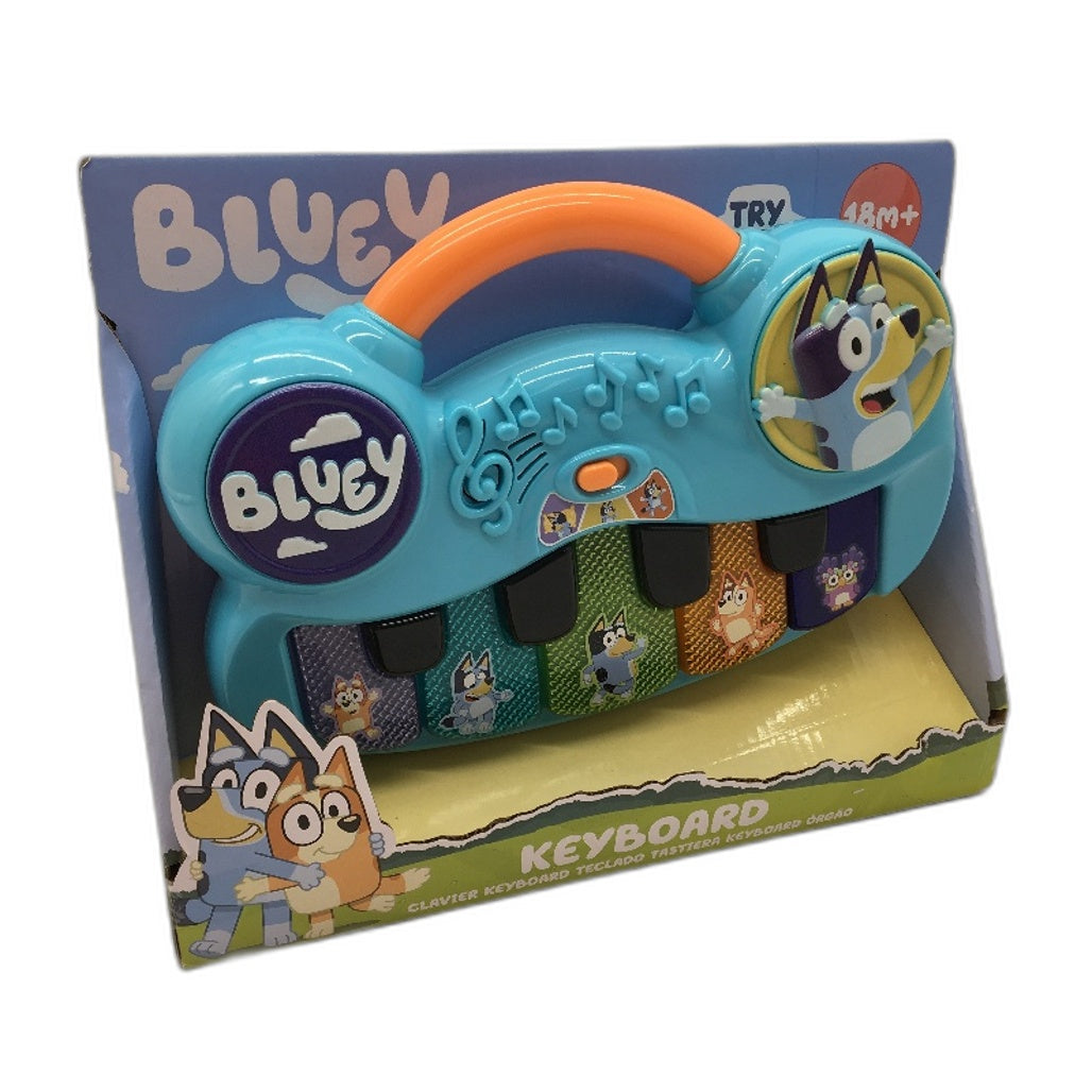 Bluey Musical Light Up Keyboard Piano Kids Toy Ages 18M+ NEW