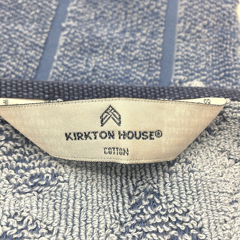 Kirkton House 4pc Assorted Blue Patterned Cotton Bath and Hand Towels NEW