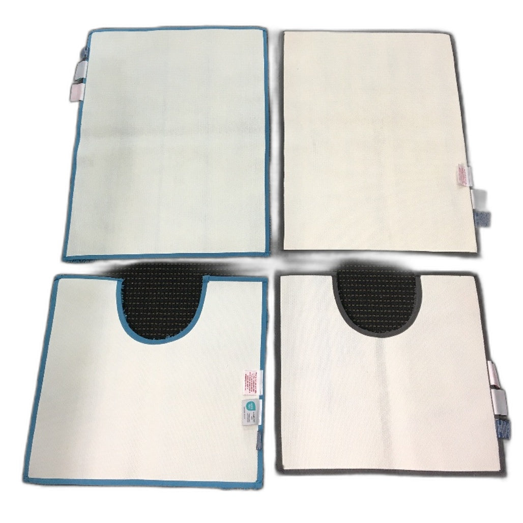 Kirkton House 4pc Grey and Blue Soft Plush Bath Mat Sets NEW