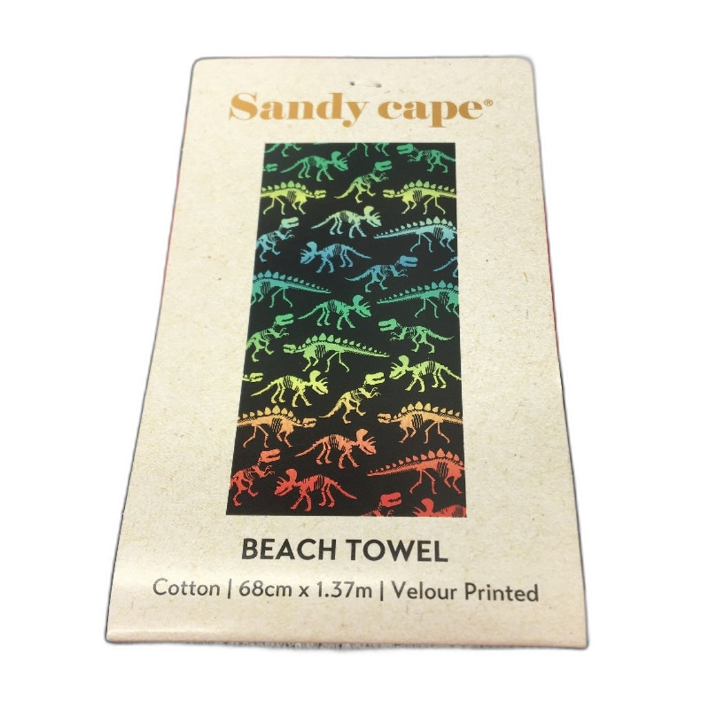 Sandy Cape 3pc Assorted Different Sized Multicoloured Beach Towels NEW