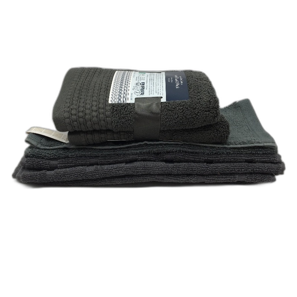 Kirkton House & Target 8pc Assorted Dark Grey Face Washers and Hand Towels NEW