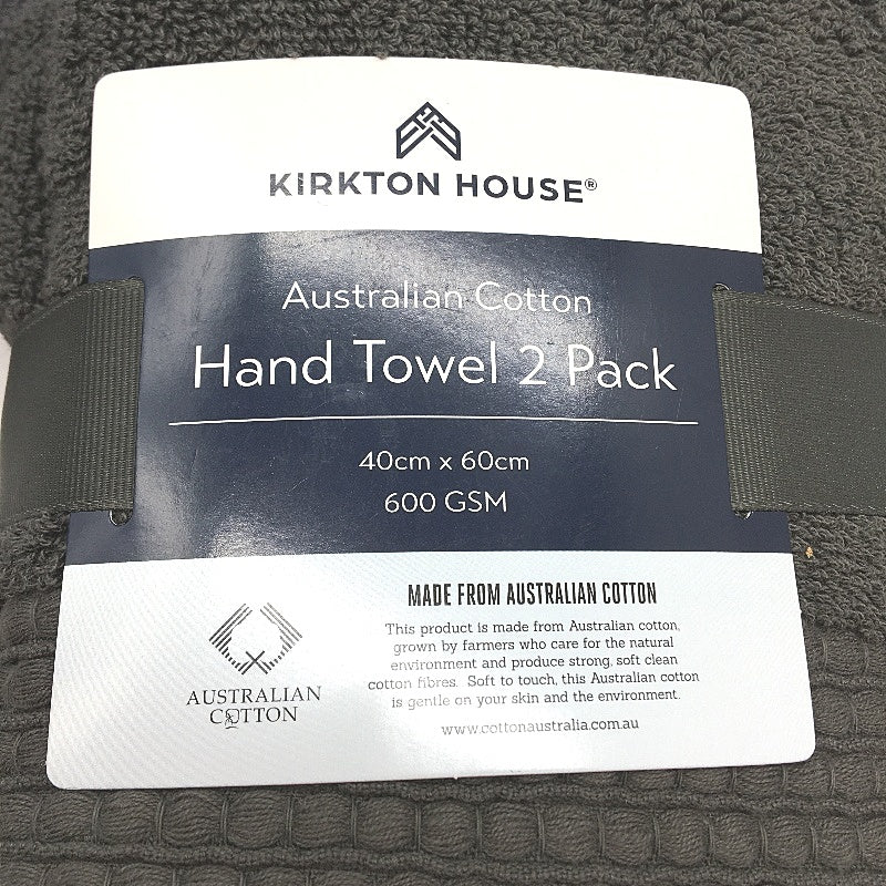 Kirkton House & Target 8pc Assorted Dark Grey Face Washers and Hand Towels NEW