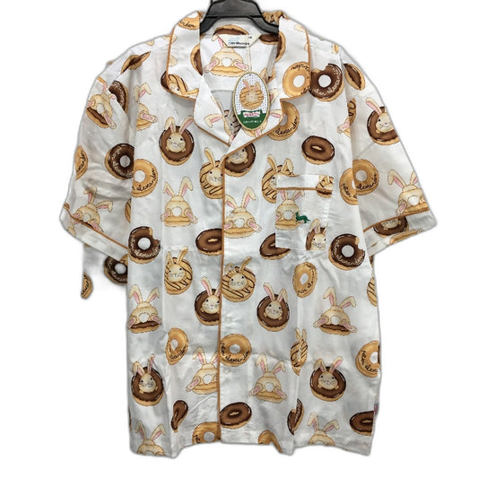 Peter Alexander Krispy Kreme Brown Bunnies Short Cotton PJ Set Mens Size 2XL NEW