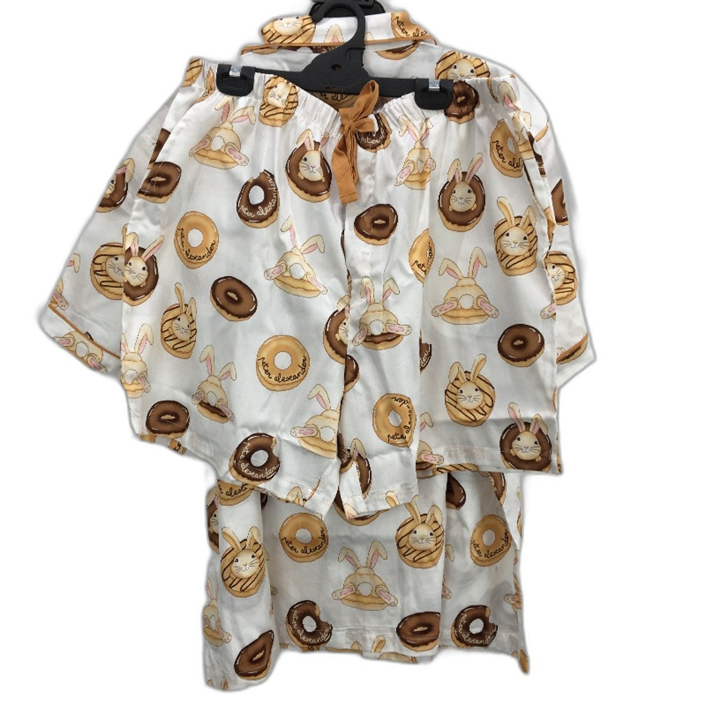 Peter Alexander Krispy Kreme Brown Bunnies Short Cotton PJ Set Mens Size 2XL NEW