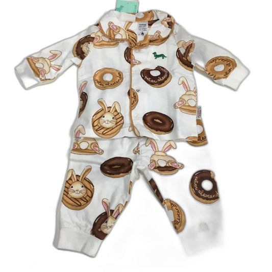 Peter Alexander Krispy Kreme Bunny Classic PJ Set Boys Size 6 to 12 Months NEW