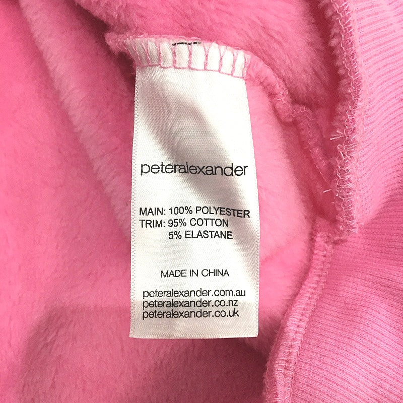 Peter Alexander Bunny Dog Fluffy Soft Fleecey Pink Hoodie Size 2XL NEW