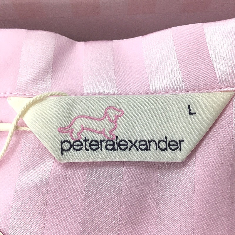 Peter Alexander Pink Stripe Chic Satin Shortie Pyjama Set Ladies Size Large NEW