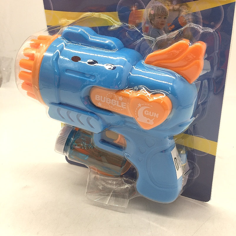 Findon Bubble Blaster Blue & Orange Bubble Blowing Gun Toy Battery Operated NEW
