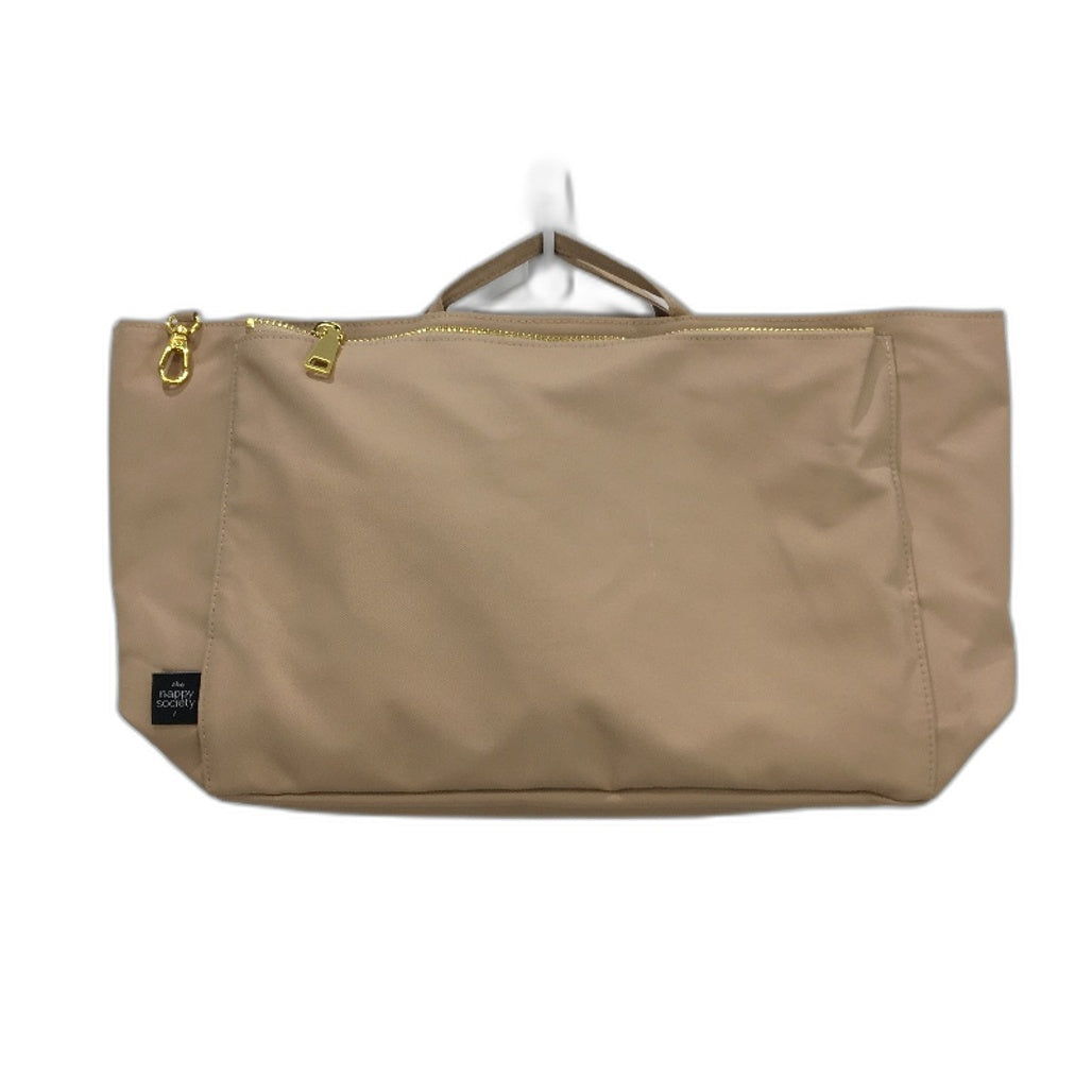 The Nappy Society Tan Baby Bag Insert Large Organiser Carrier NEW