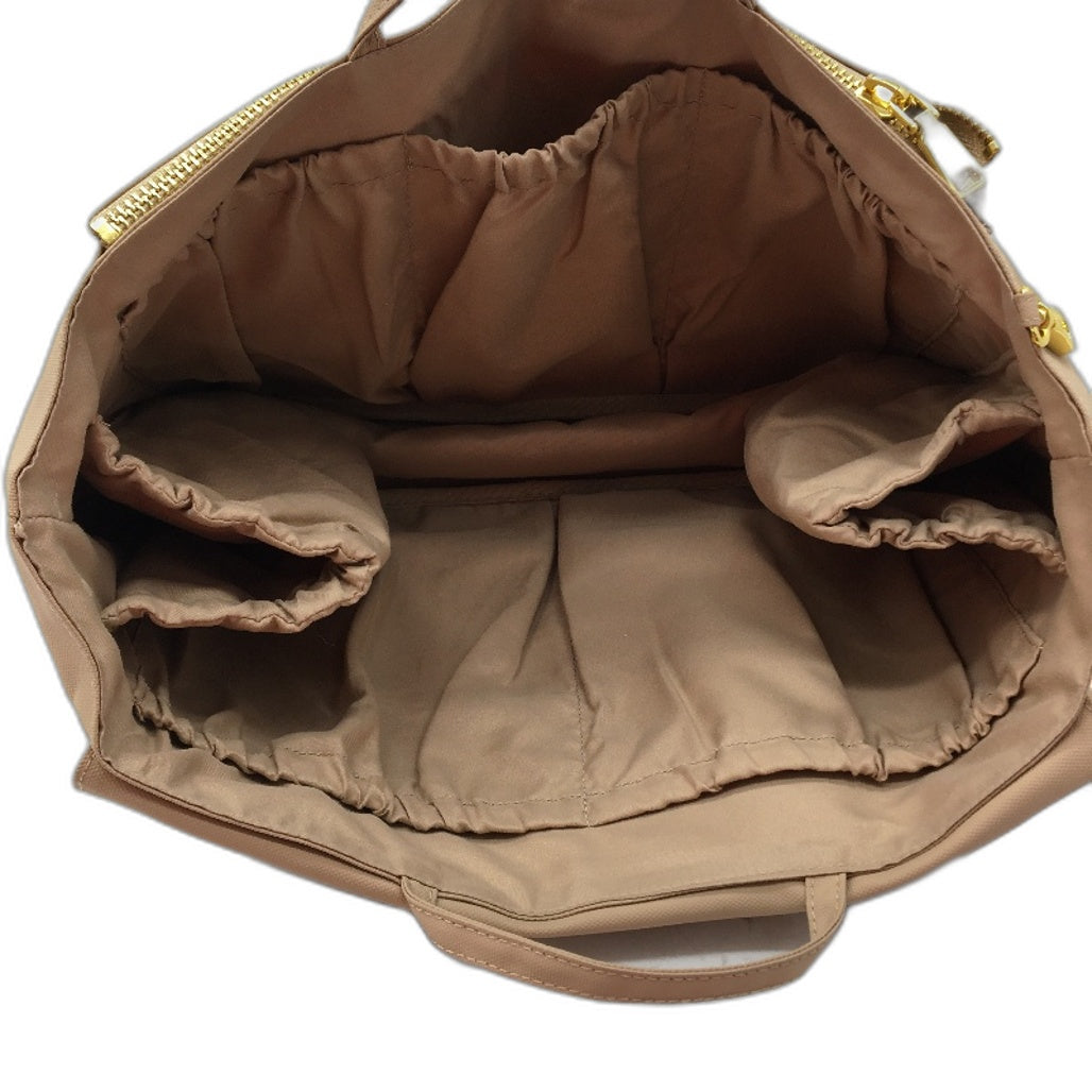 The Nappy Society Tan Baby Bag Insert Large Organiser Carrier NEW