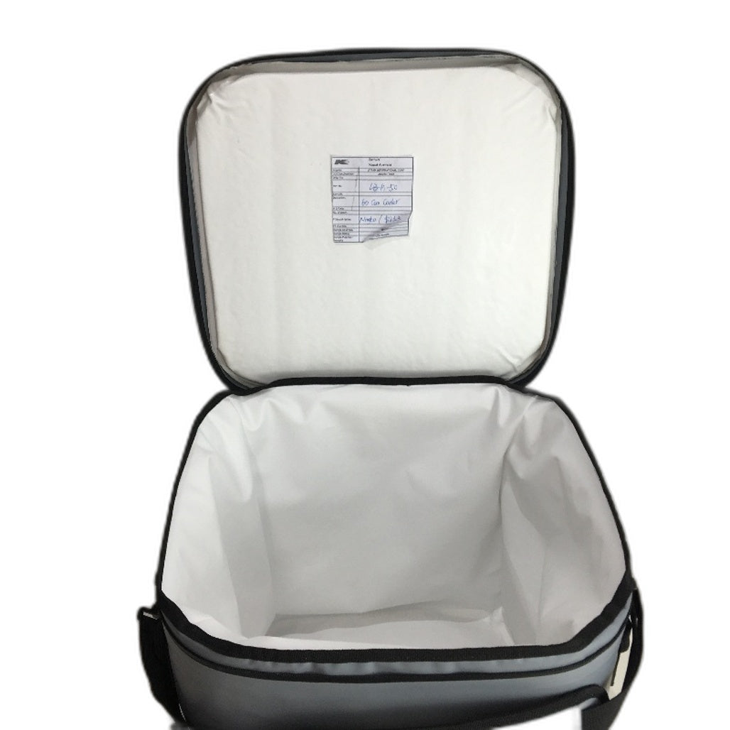 2 Pce Insulated Can Coolers Carry Bags With Straps Large With Side Pouch & Small