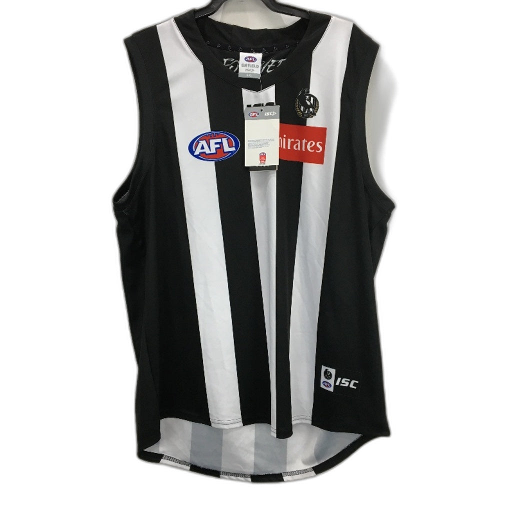 AFL Collingwood Magpies Classic Home Guernsey 'Forever' Inner Label Mens Sz 4XL
