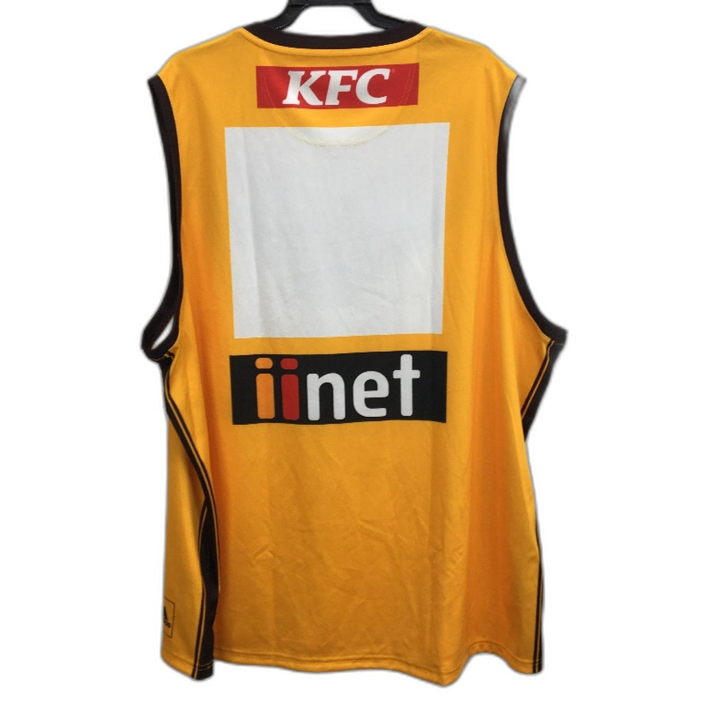 AFL Adidas Hawthorn Hawks 2022 Legends Guernsey Peter Hudson Mens Size 3XL NEW
