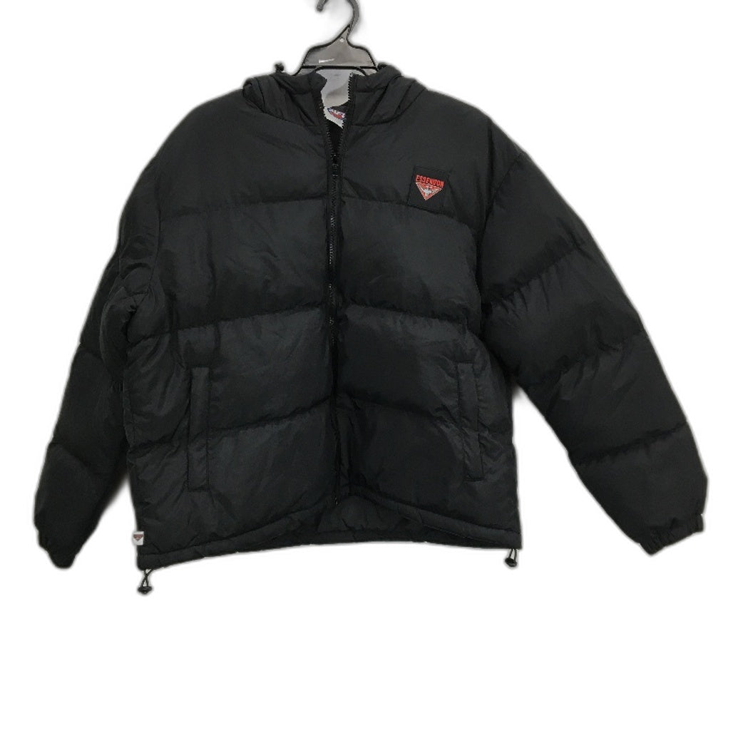 AFL Essendon Bombers Hooded Puffer Jacket Zip-Up Windbreaker Ladies Size M NEW