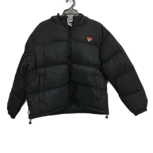 AFL Essendon Bombers Hooded Puffer Jacket Zip-Up Windbreaker Ladies Size M NEW