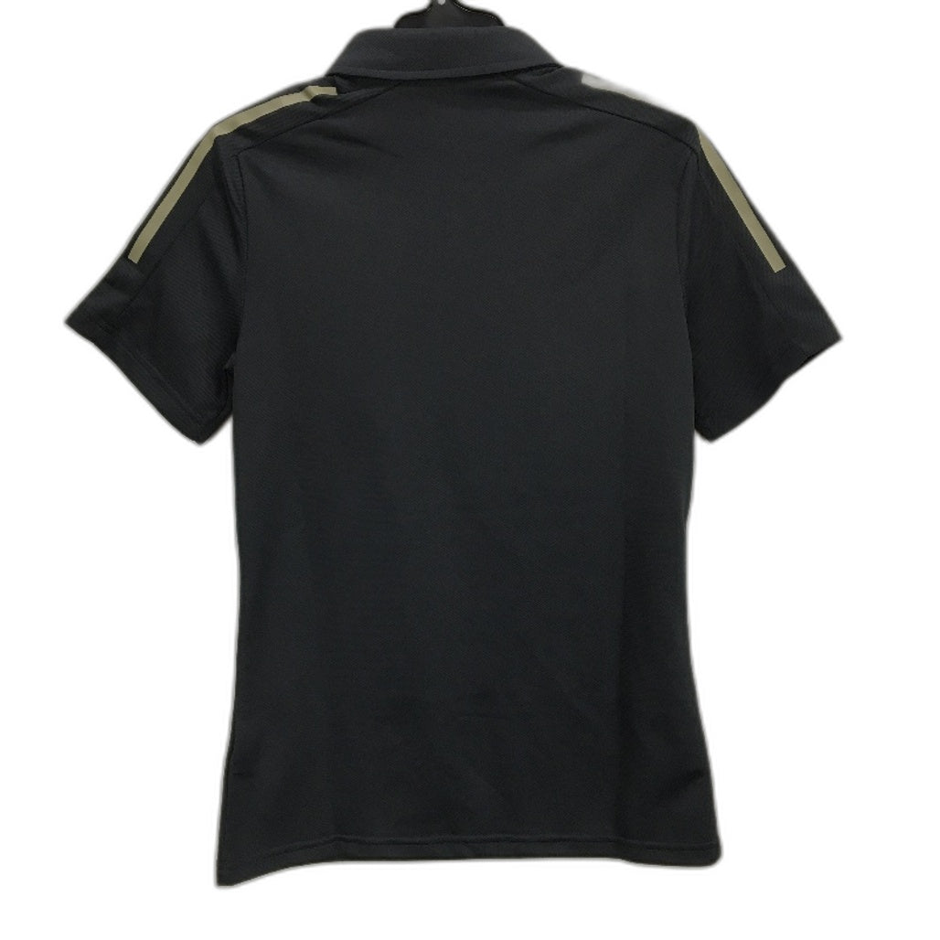 AFL Adidas Hawthorn Hawks Dark Grey Short Sleeve Polo Shirt Unisex Size S NEW