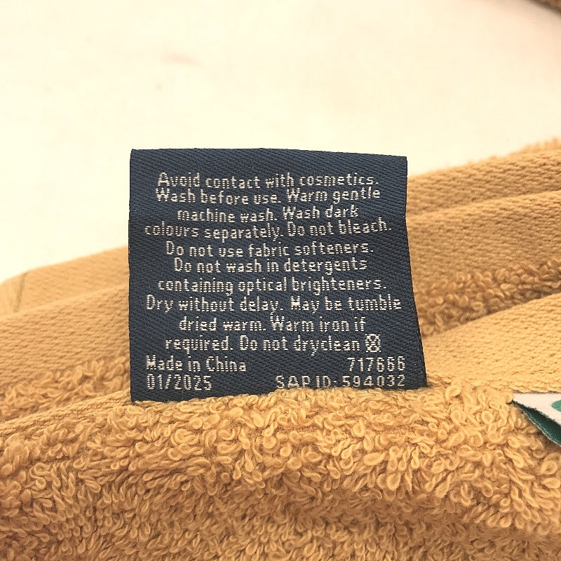 Kirkton House 4Pce 100% Australian Cotton Mustard Hand Towel Pack NEW