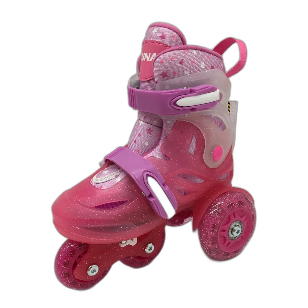 Pink & Purple Training Skates Roller Blades Adjustable Childrens Size XS NEW