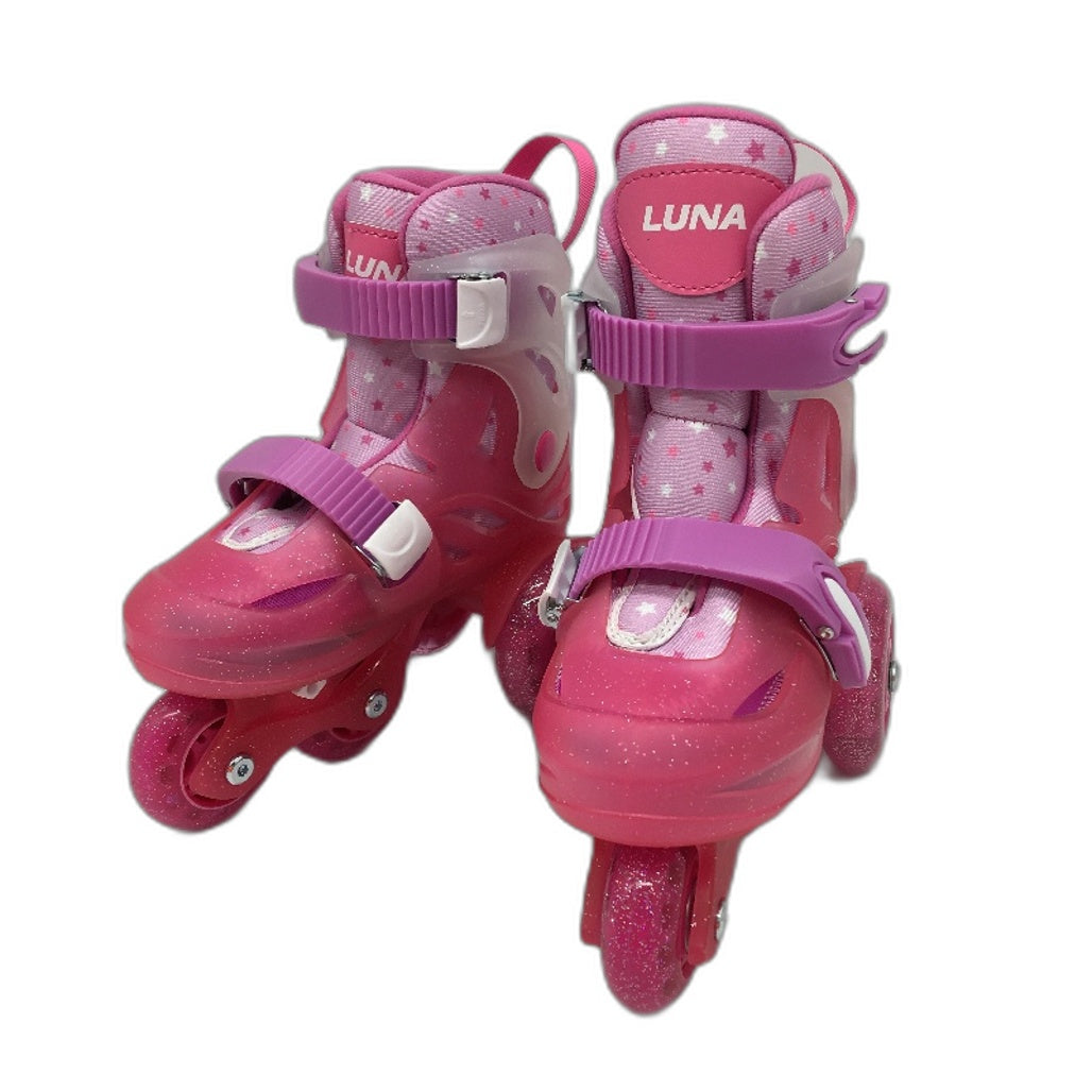 Pink & Purple Training Skates Roller Blades Adjustable Childrens Size XS NEW