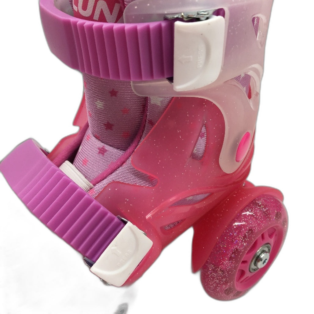 Pink & Purple Training Skates Roller Blades Adjustable Childrens Size XS NEW