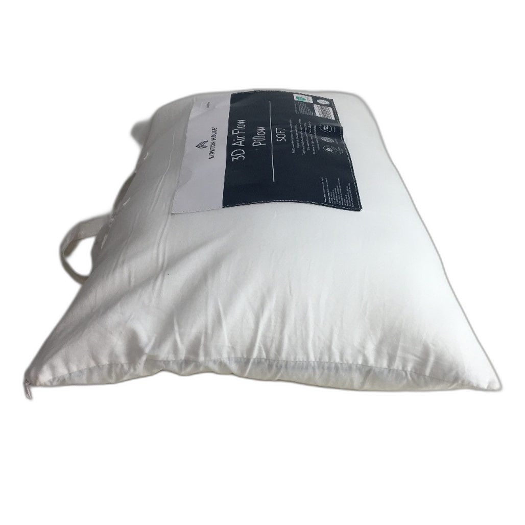 Kirkton House White 3D Soft Cooling Air Flow Light Weight Microfibre Pillow NEW