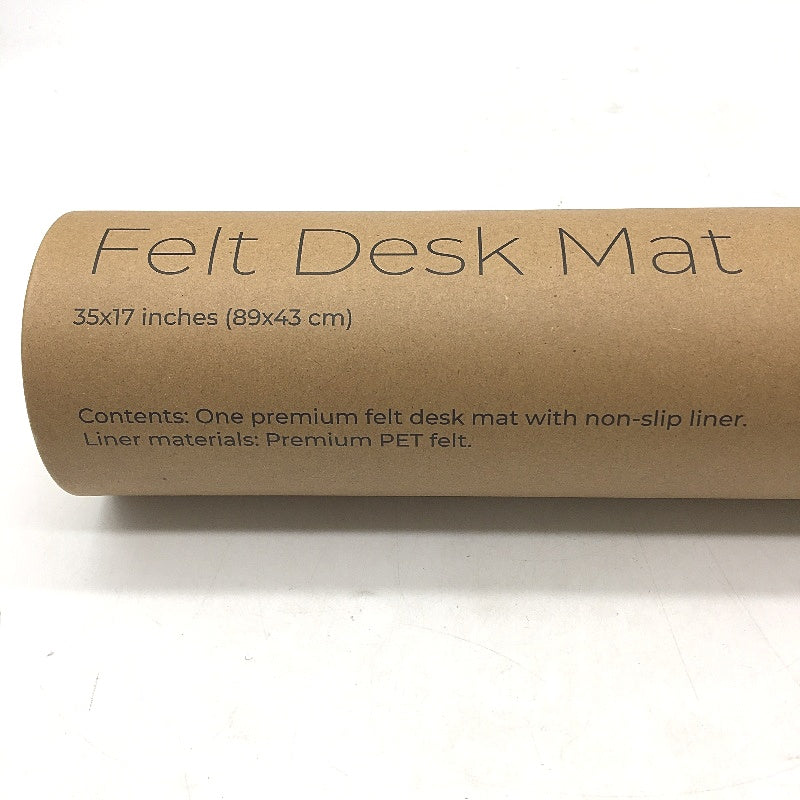 Nordik Charcoal Full Desktop Pad Large Felt Keyboard & Mouse Desk Mat NEW