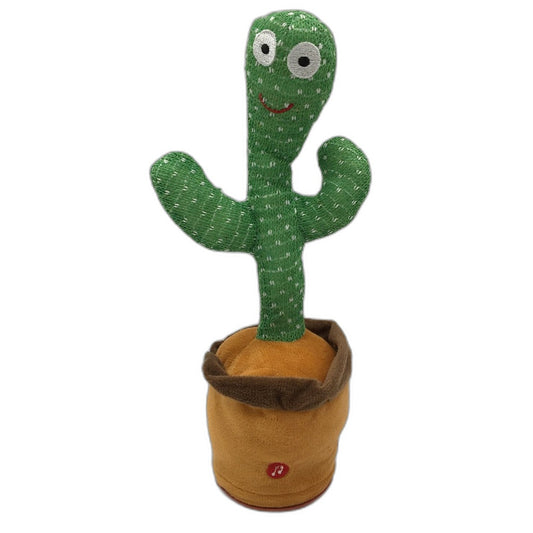 Dancing Cactus Talk Sing Repeat What You Say Soft Plush Kids Interactive Toy NEW