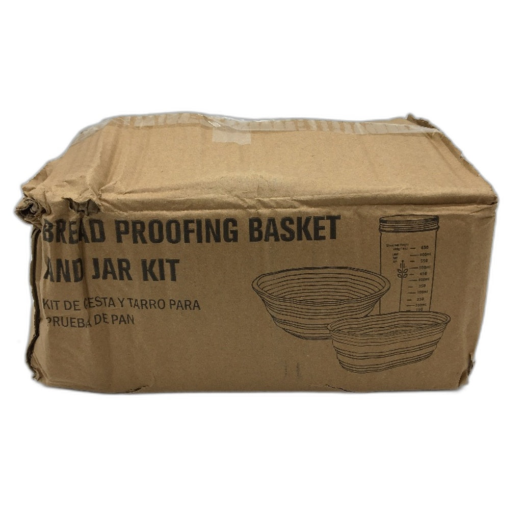 Sourdough Bread Complete Starter Kit With 2 Proofing Baskets Jar & Tools Set NEW