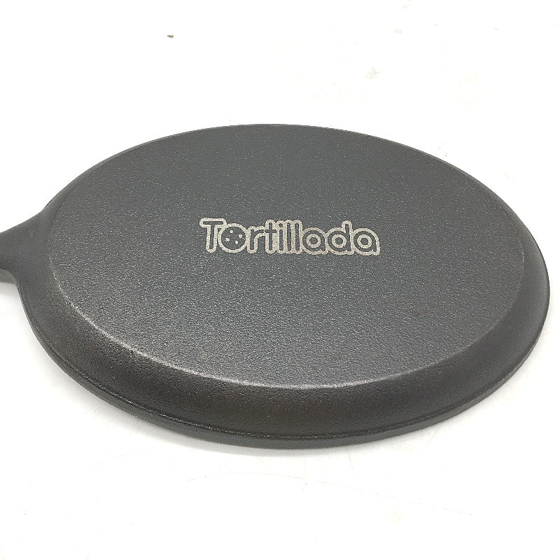 Tortillada Cast Iron Fajita Grill Pan With Wooden Tray & 2 Ceramic Dip Bowls NEW