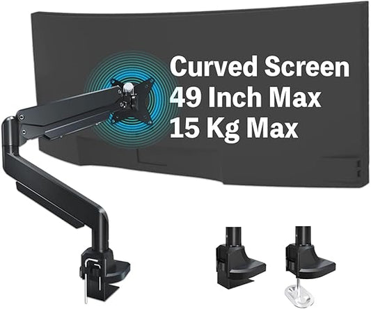Heymix Premium Heavy Duty Adjustable Single Ergonomic Monitor Arm Stand NEW