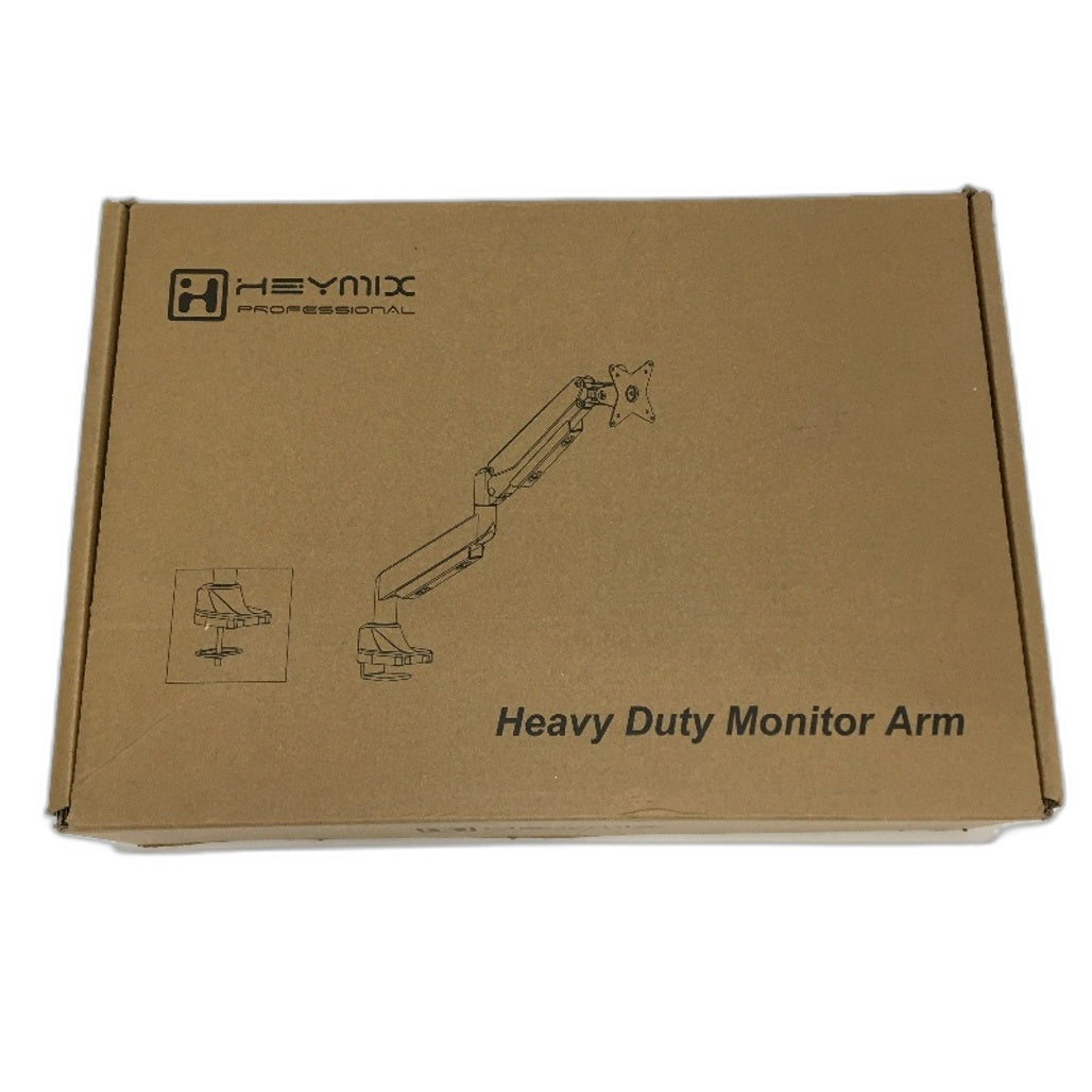 Heymix Premium Heavy Duty Adjustable Single Ergonomic Monitor Arm Stand NEW