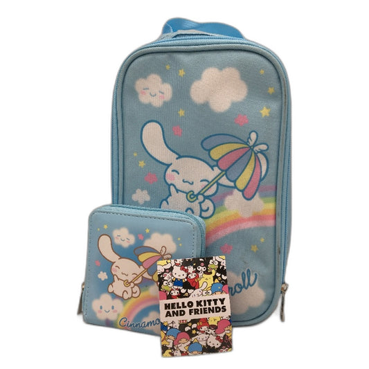 Jay Jays Hello Kitty And Friends Cinnamoroll 2 Pce Lunch Bag & Wallet Set NEW