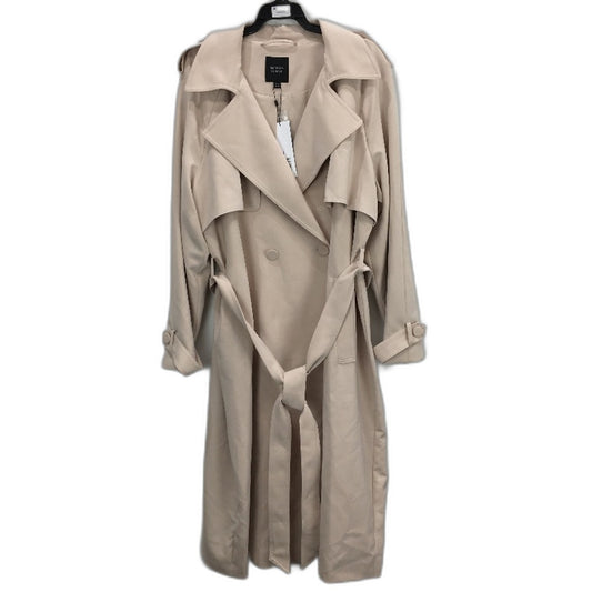 Portmans Curve Buckwheat Double Breasted Belted Trench Coat Ladies Size 20 NEW