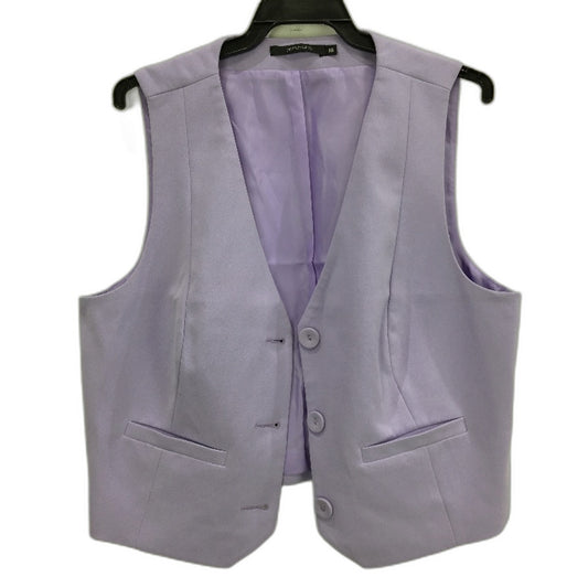 Portmans Lilac Purple Tri Button Up Outerwear Vest Ladies Size 16 NEW