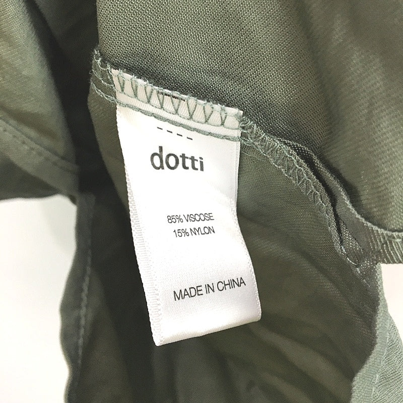 Dotti Olive Green Lightweight Short Sleeve Button Up Shirt Ladies Size 8