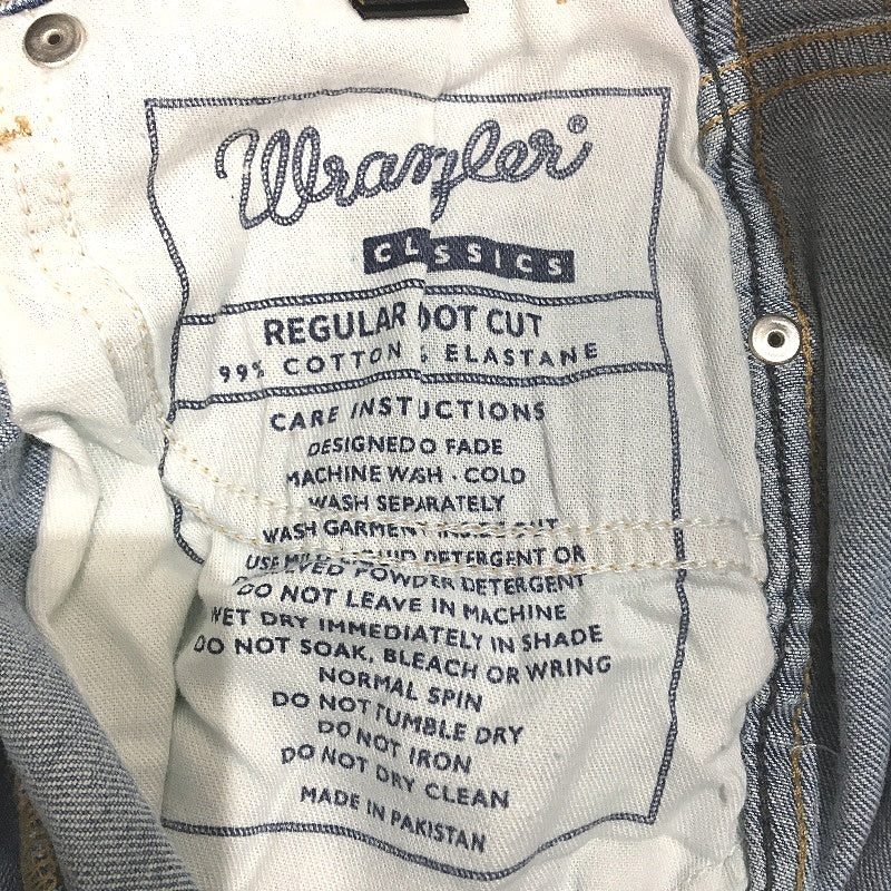 Wrangler Classics Moonshine Blue Regular Bootcut Denim Jeans Mens Size 29 R