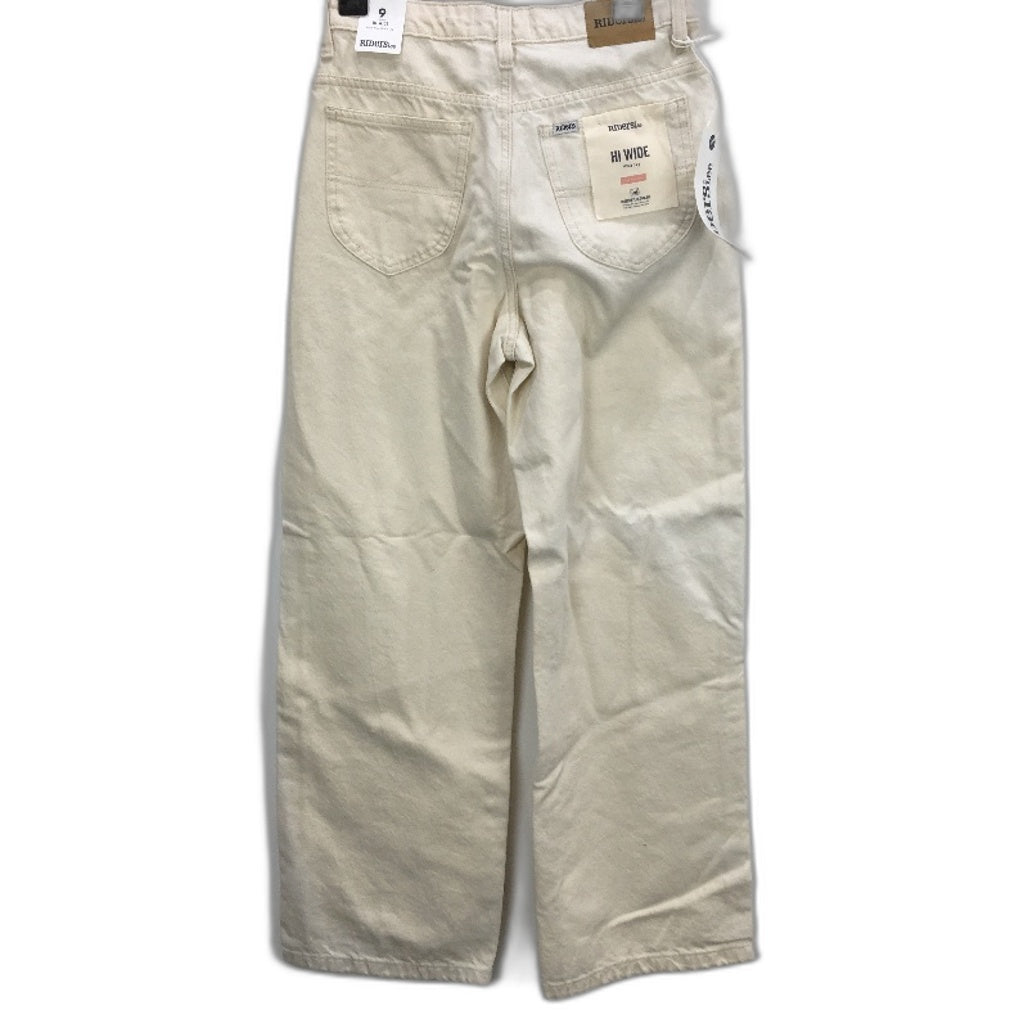 RIDERS By Lee Cream Hi Rise Wide Leg Denim Jeans Ladies Size 9