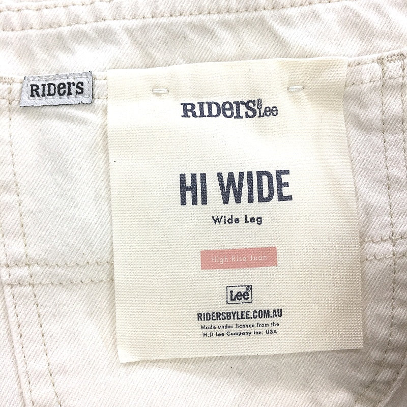 RIDERS By Lee Cream Hi Rise Wide Leg Denim Jeans Ladies Size 9