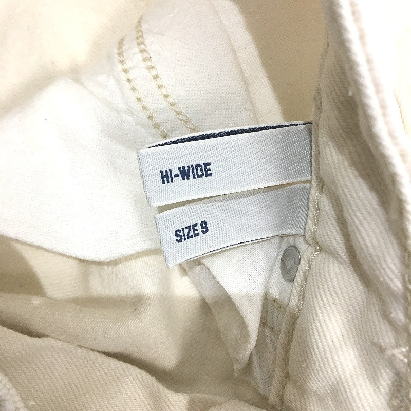 RIDERS By Lee Cream Hi Rise Wide Leg Denim Jeans Ladies Size 9