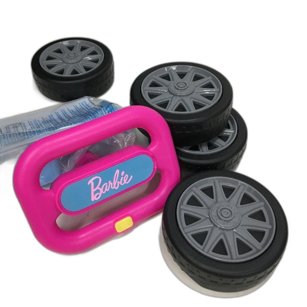 Mattel Barbie Malibu Edition Pink Hot Rod Ride On With Underseat Storage NEW