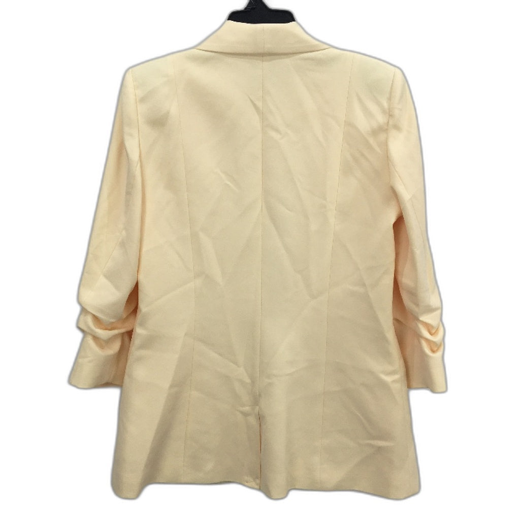 Portmans Yellow Mi Armour Ruched 3:4 Sleeve Lightweight Blazer Ladies Sze 12 NEW