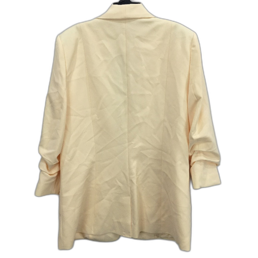 Portmans Yellow Mi Armour Ruched 3:4 Sleeve Lightweight Blazer Ladies Sze 16 NEW