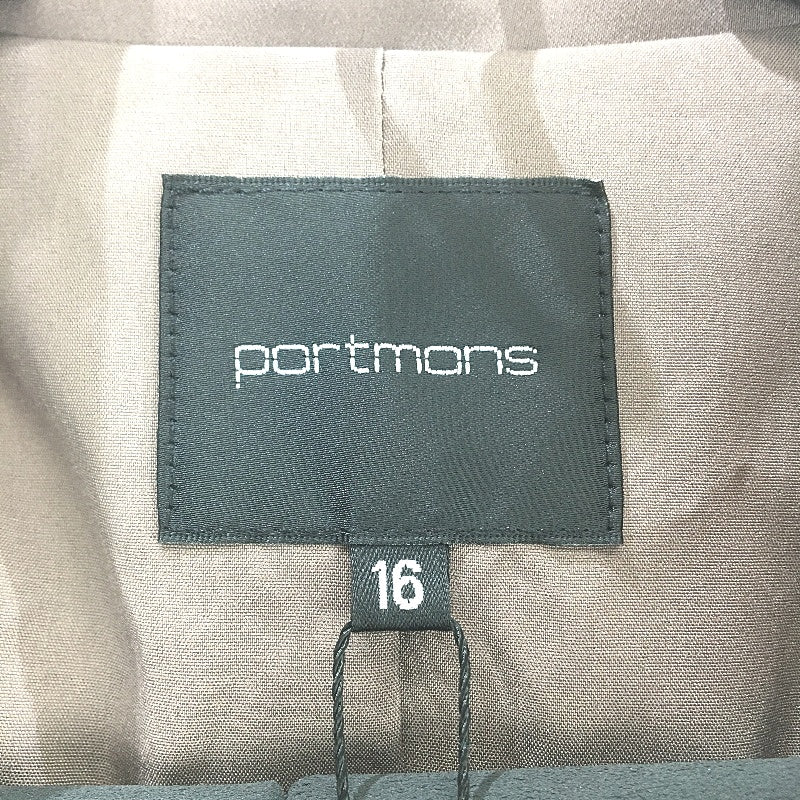 Portmans Earl Grey Cupids Bow Smooth Satin Button Up Blazer Ladies Size 16 NEW