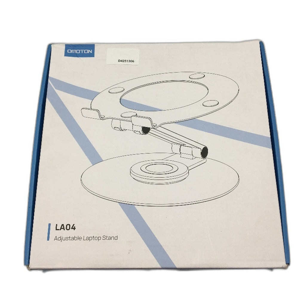 Omoton Adjustable Laptop Stand 360 Rotating Base Ergonomic Design LA04 NEW